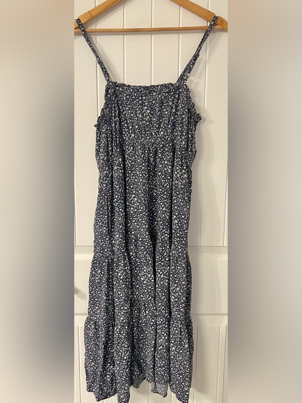 Universal Thread Navy and White Floral Button-Front Dress - Picture 5 of 5